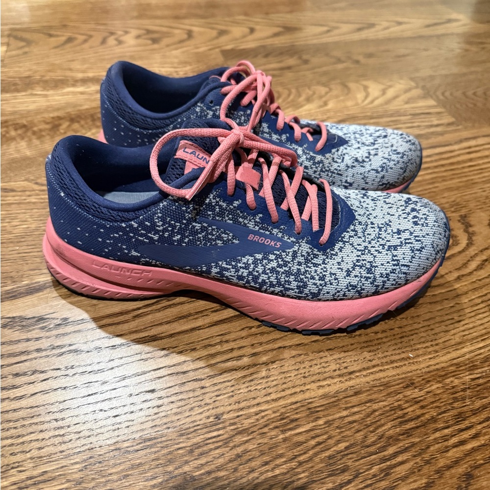 Brooks Women's Athletic Shoes - Navy and Coral